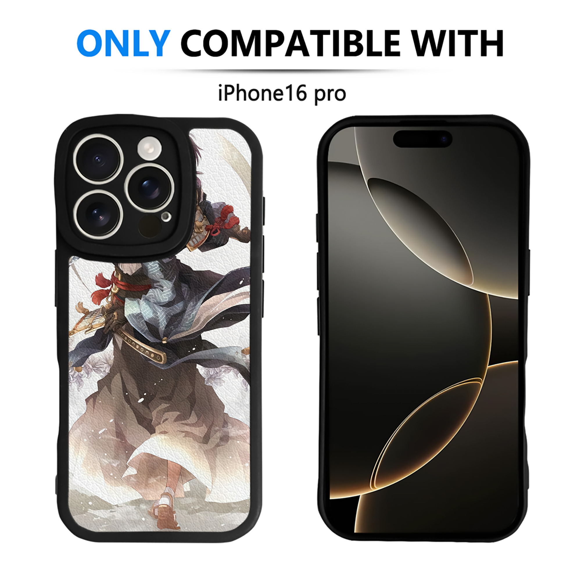 （画像用） 刀剣乱舞 Touken Ranbu 【iPhone 16シリーズ対応】シリコンスマホケース（レザー調） 材質：シリコン